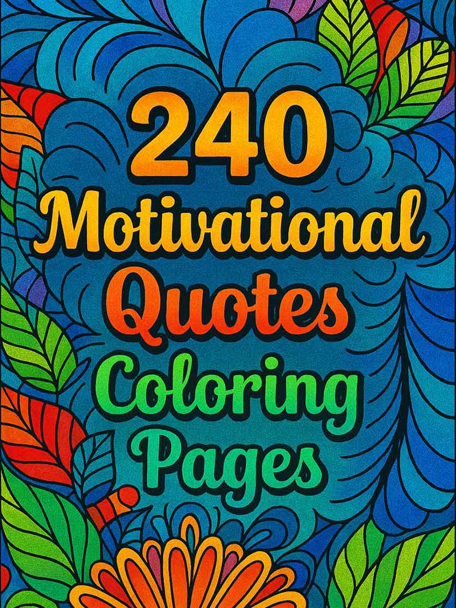 240 Motivational Quotes – Coloring Pages | Coloring Page Store